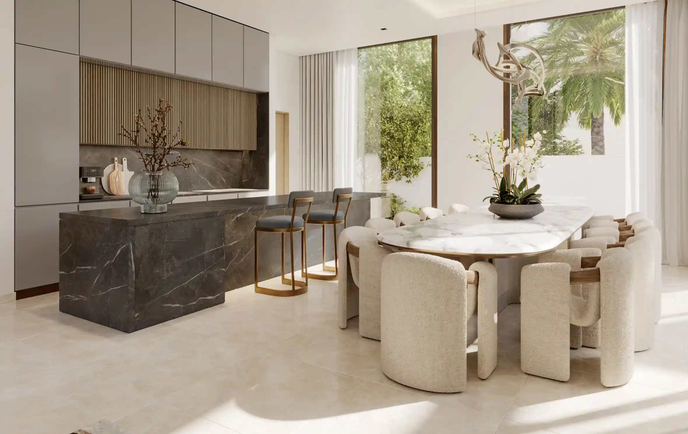 1732790318.04) Nad Al Sheba Gardens Phase 7 - 4 Bedroom Villas Dinning Area